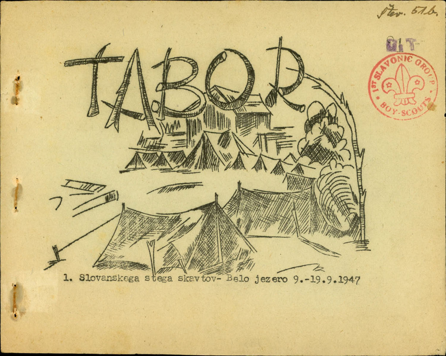 Camp of the 1st Slavic Scout Troop 