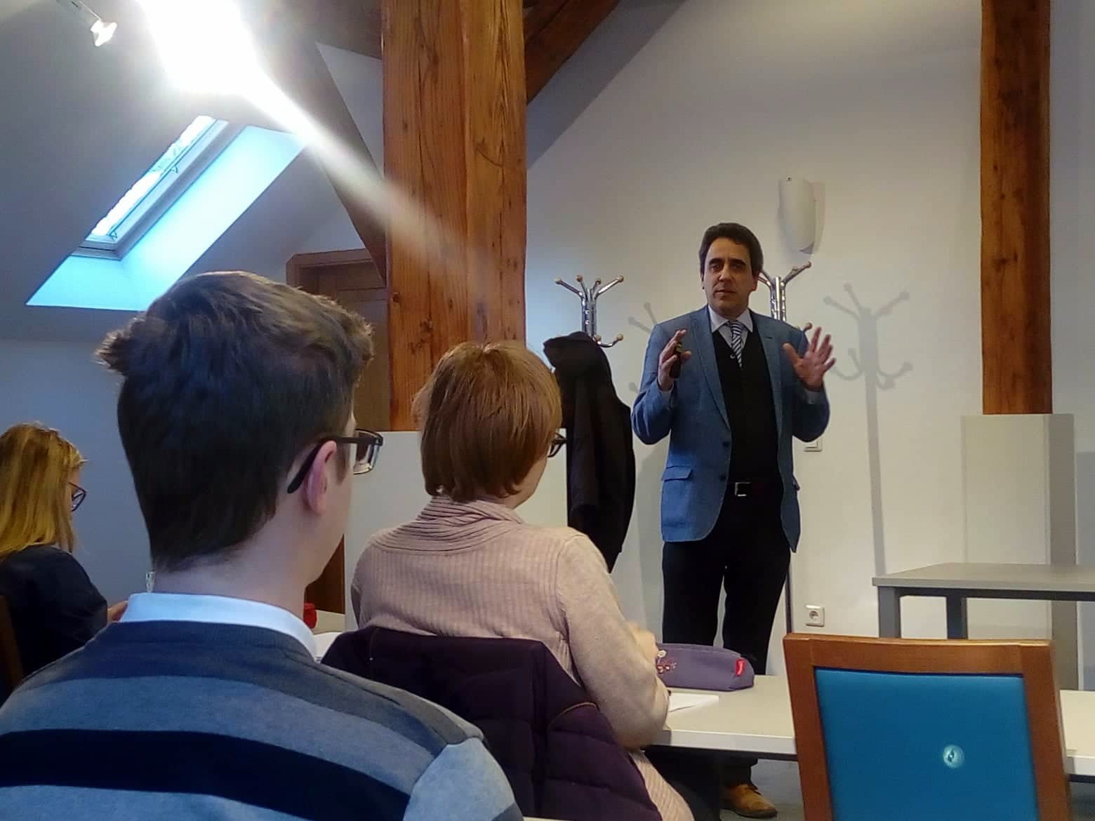 Predaval nam je prof. Murillo z Univerze v Navarri