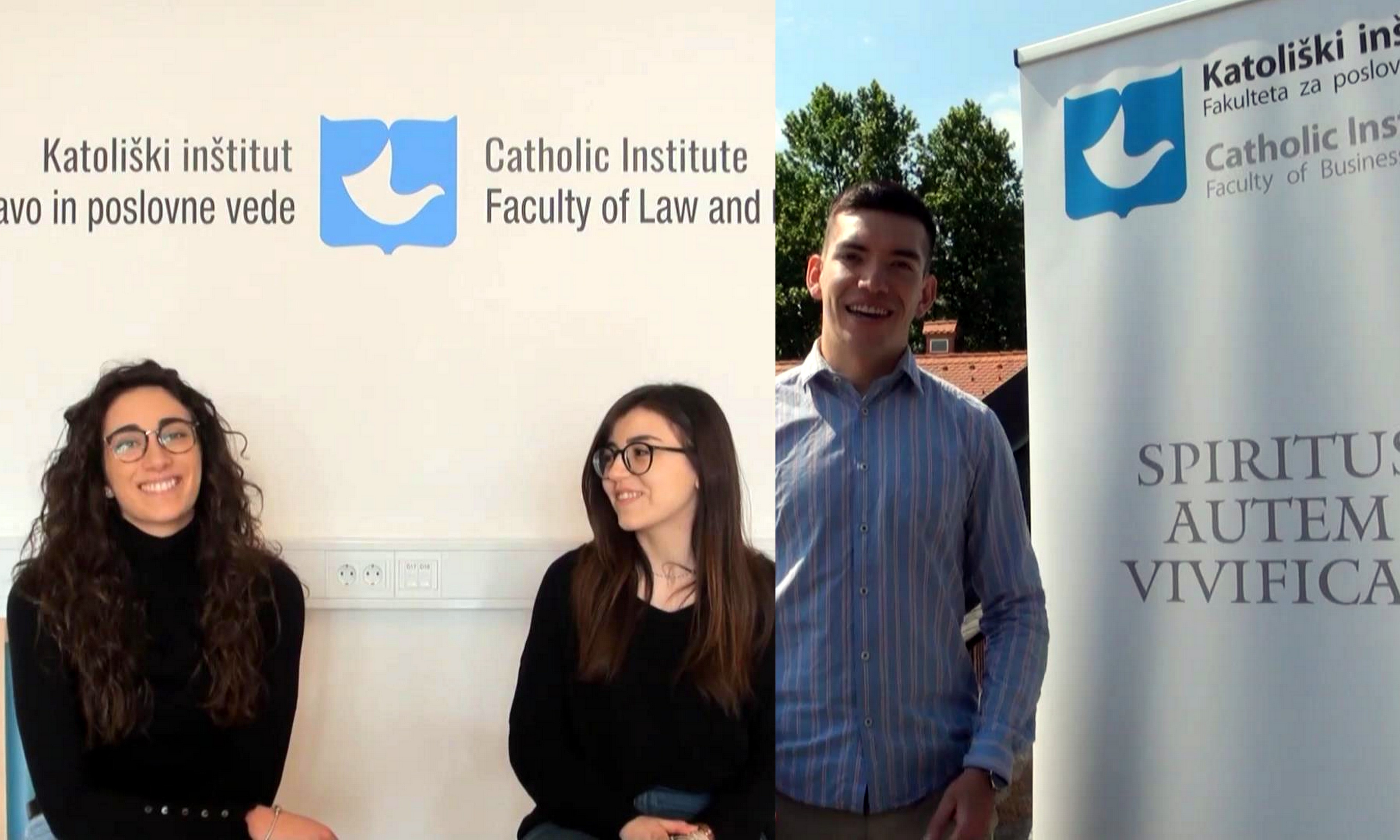 Alessia, Martina in Pedro so bili naši gostujoči ERASMUS študentje