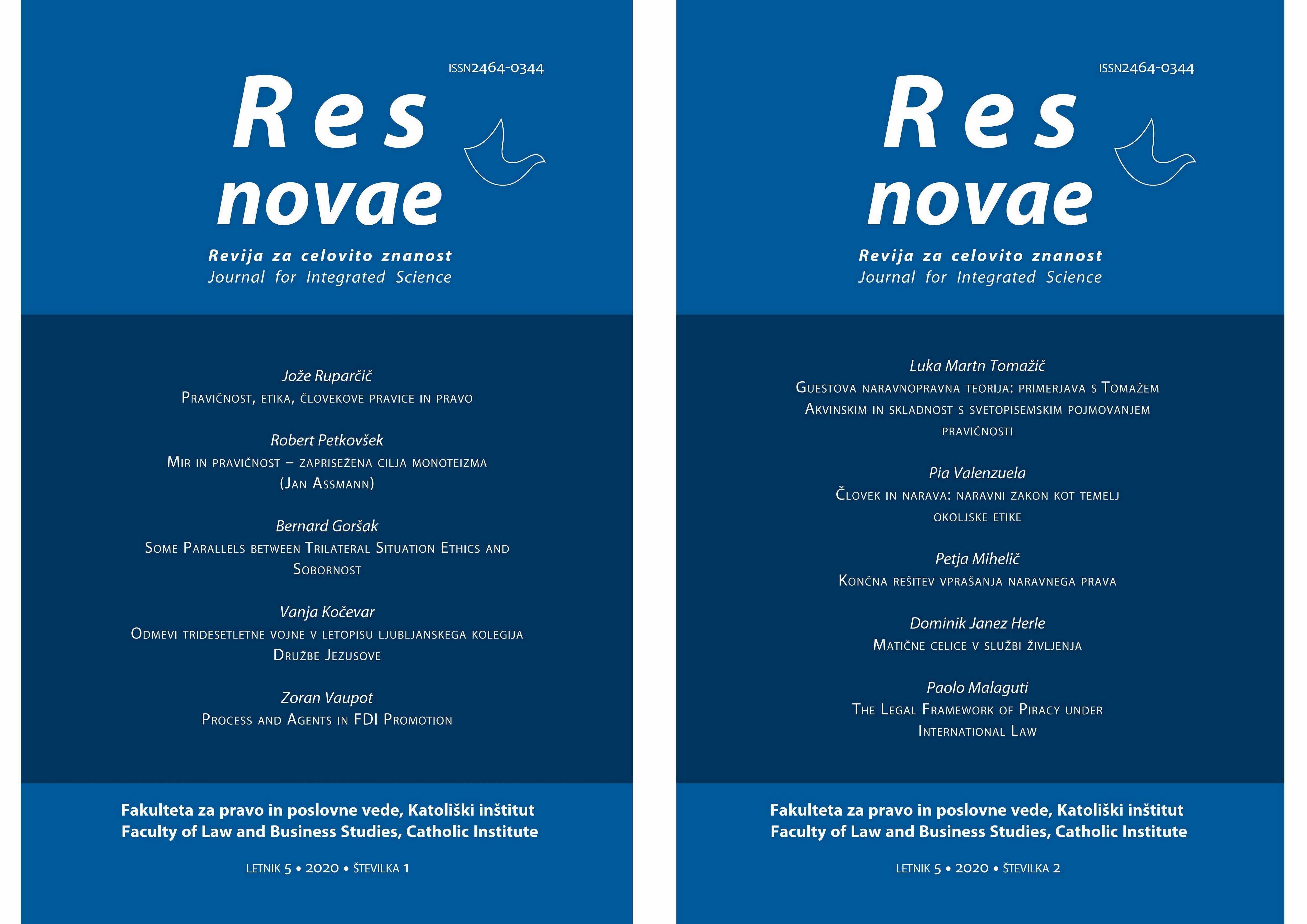 Izšli sta novi številki naše revije Res novae