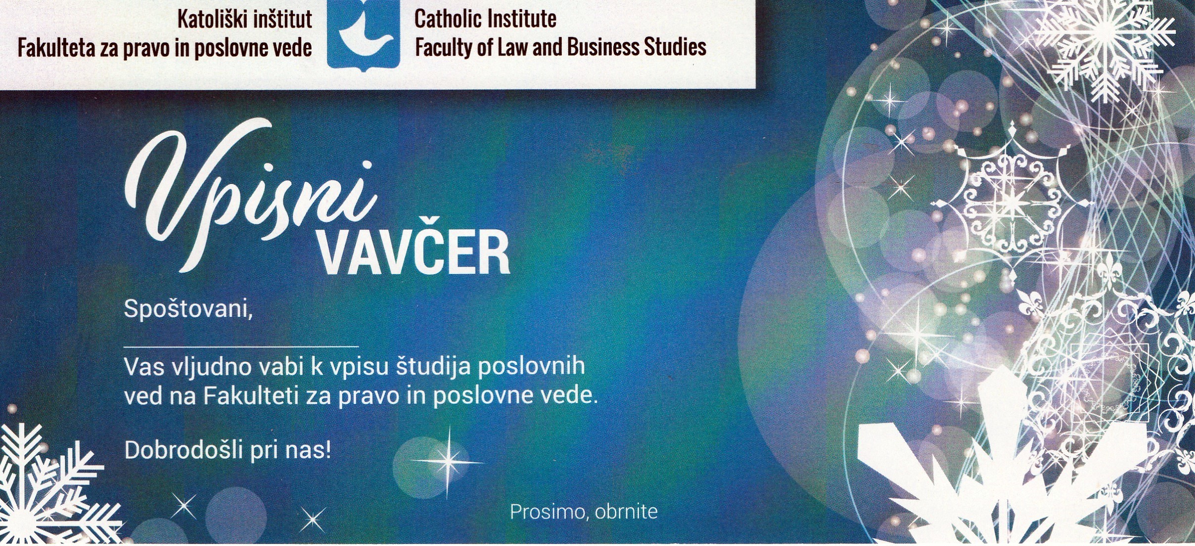 Vpis preko portala EVŠ je odprt!