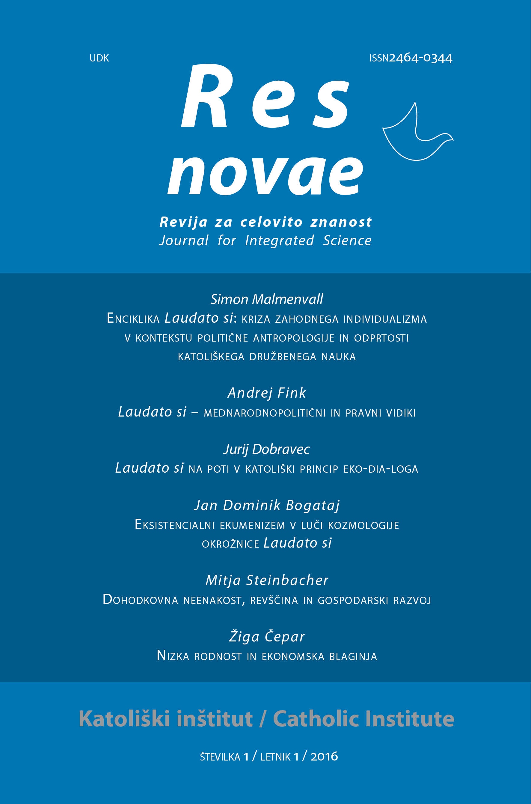 Eksistencialni ekumenizem v luči kozmologije okrožnice Laudato siʼ