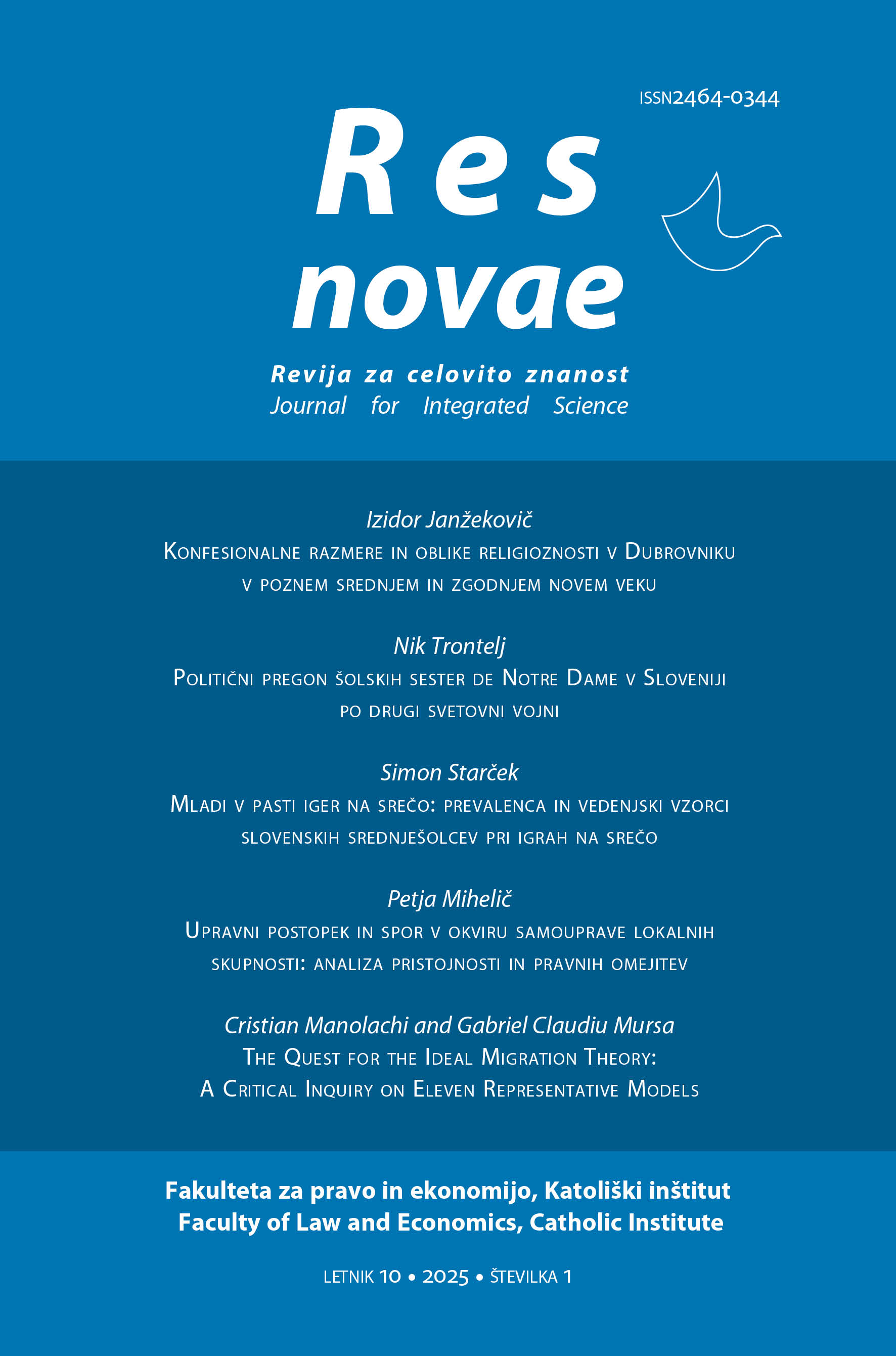 Res novae, Vol.10, No. 1 (2025)