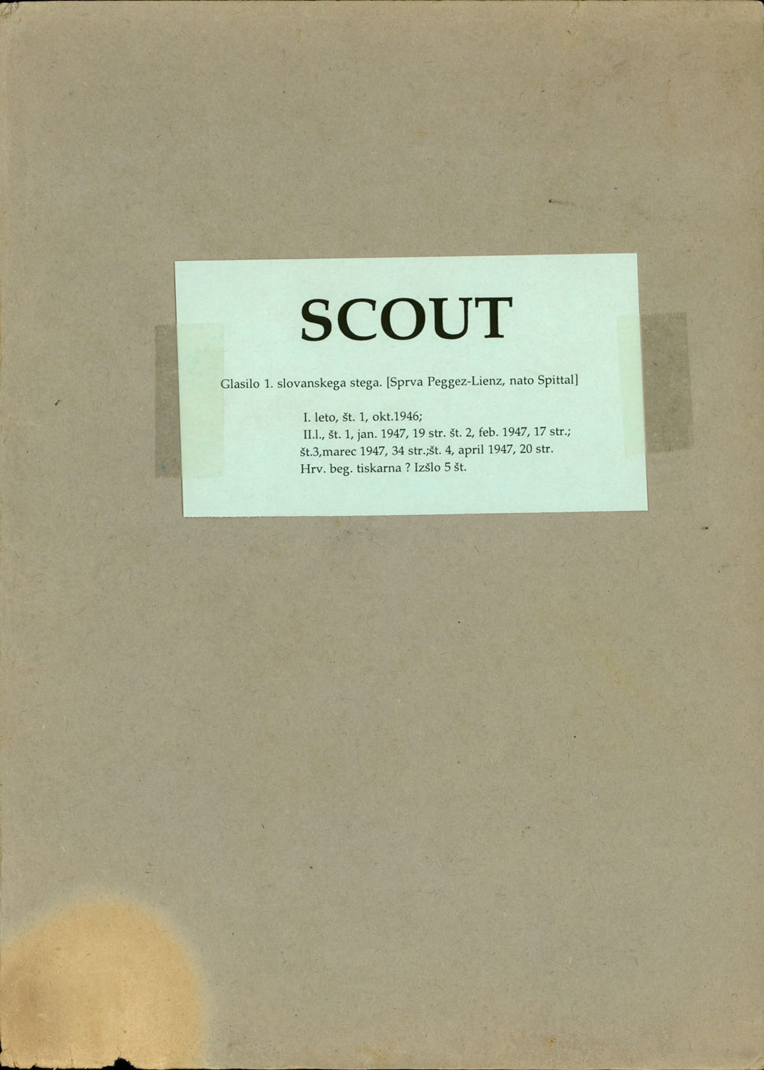 Periodična publikacija Scout